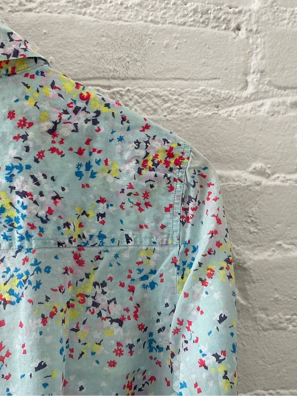 Boden Floral Button Front Shirt Sienna Colorful Ditsy Print Cotton Blouse US 6 - Picture 8 of 11